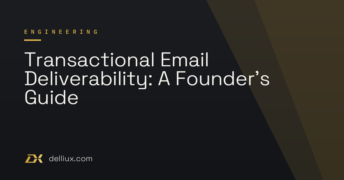 Transactional Email Deliverability: A Founder’s Guide