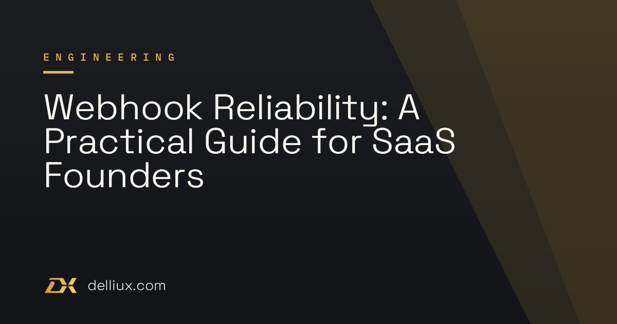 Webhook Reliability: A Practical Guide for SaaS Founders